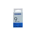 Casio 9 mm Black on Blue Label Tape