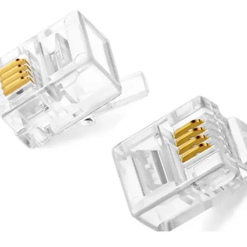 KUWES RJ11  4-PIN CONNECTORS CAT3. TELEPHONE PLUG