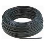 4 Core Flat Telephone Cable Roll Black 100 Yards