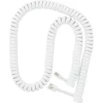 AMT RJ11 6P4C coiled telephone cord, coil length 1.4FT, stretchable up to 3.5M