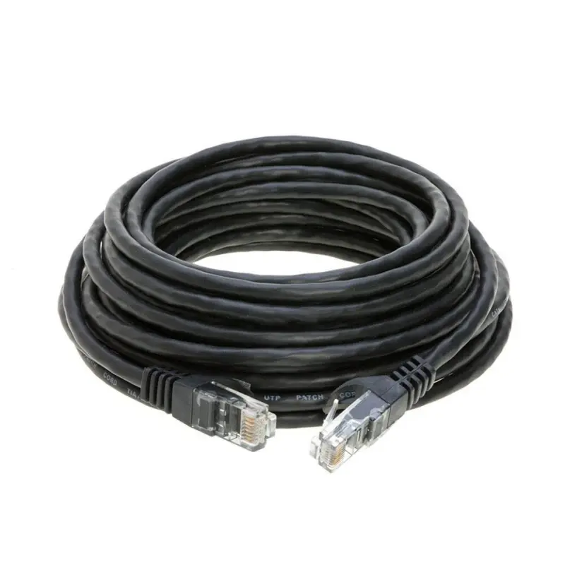 10 MTR CAT5E UTP PATCH CORD BLACK JE- FULL COPPER