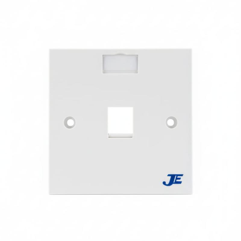 JE SINGLE PORT RJ45 FACE PLATE
