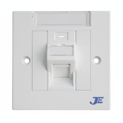 JE ANGULAR SINGLE PORT RJ45 FACE PLATE
