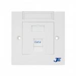 JE Single Port Cat6 Fixed Type Face Plate