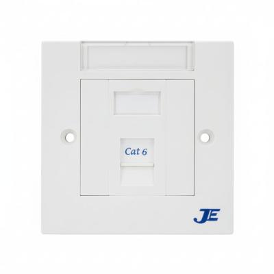 JE Single Port Cat6 Fixed Type Face Plate