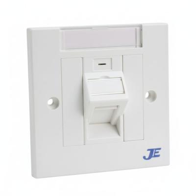 JE ANGULAR SINGLE PORT RJ45 FACE PLATE