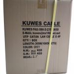 KUWES CAT6A U/UTP 10G Solid 4 Pair 23AWG LAN Cable (305 Meter Roll) / High-Speed Ethernet Network Cable / POE++ Support / 800 MHz Bandwidth / Made in Taiwan