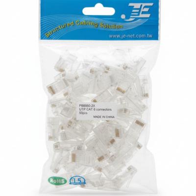 RJ45 CAT6 CONNCTORS JE (PACK OF 50PCS)