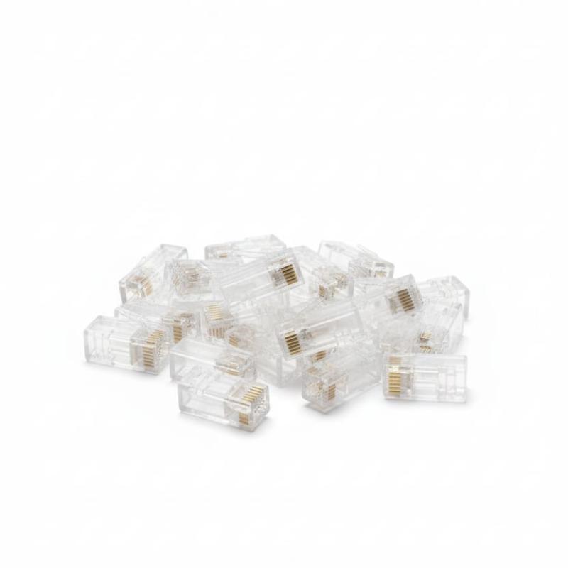 KUWES EZ RJ45 PASSTHROUGH CAT6 CONNECTORS (PACK OF 25PCS)