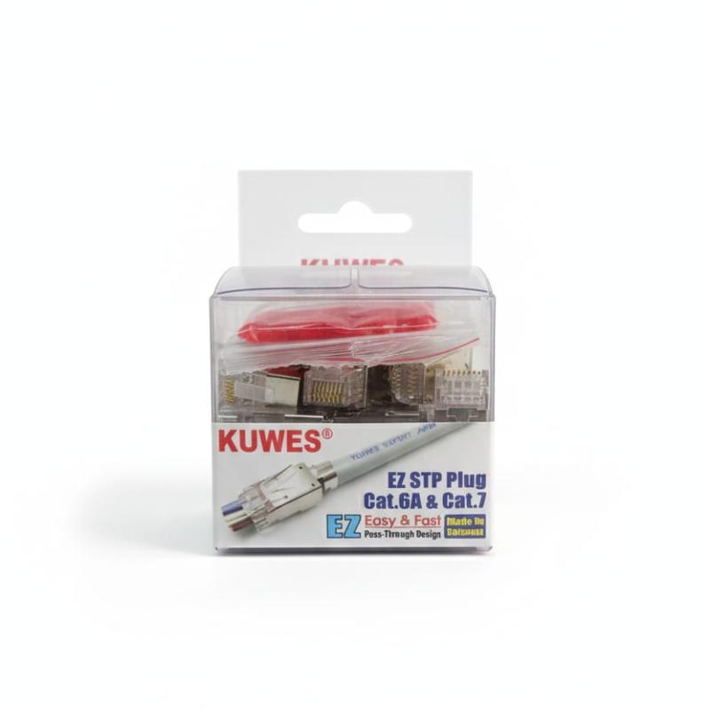 KUWES EZ RJ45 CAT6A STP CONNECTORS (PACK OF 25PCS)