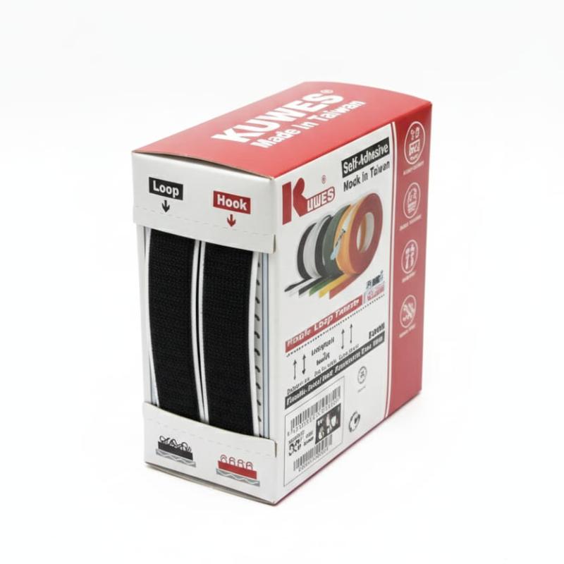 KUWES KMGT-DS4-2025 – Self-Adhesive Hook & Loop Tape 2.5MTR
