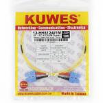 KUWES 1 MTR SC–SC 9/125μm Duplex SM Fiber Patch Cord LSZH