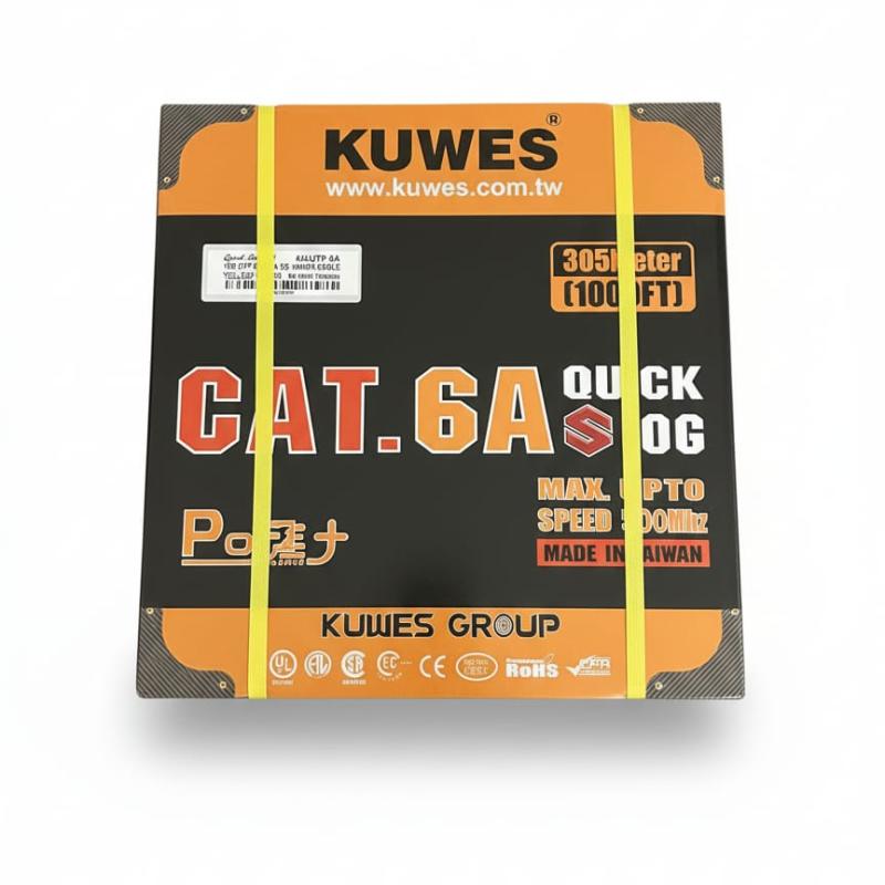 KUWES UTP CAT6A 305 MTR 23AWG ORANGE
