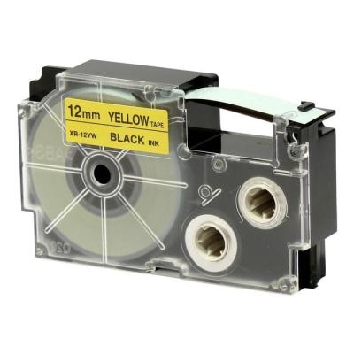 Casio 12mm Black on Yellow Label Tape