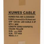 KUWES UTP CAT6A 305 MTR 23AWG YELLOW